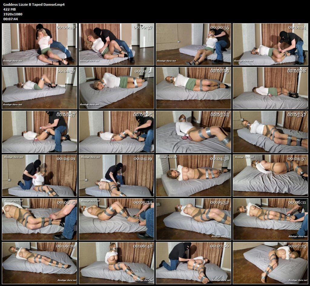 Goddess Lizzie B Taped Damsel.mp4