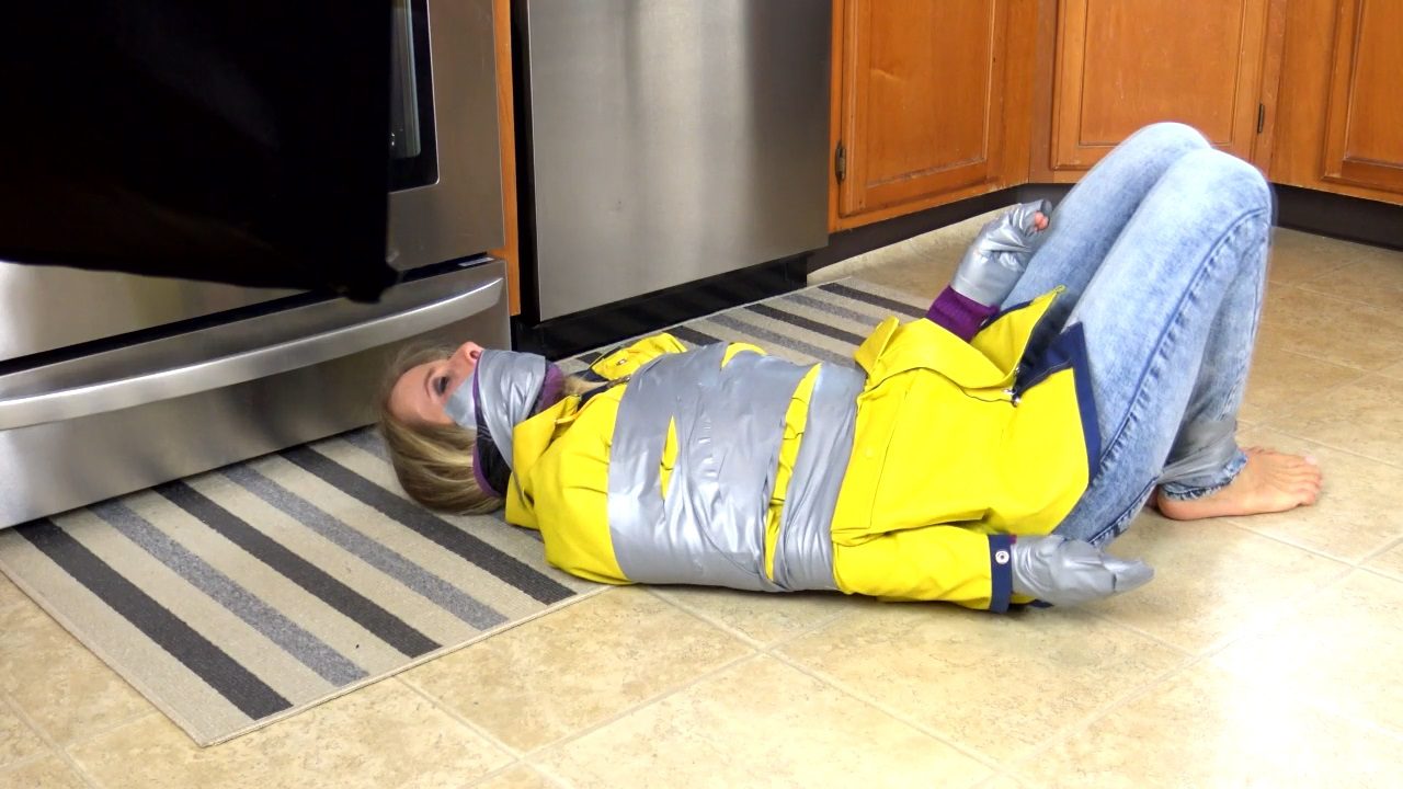 Claire Takes The Gag Challenge – Cinched and Secured