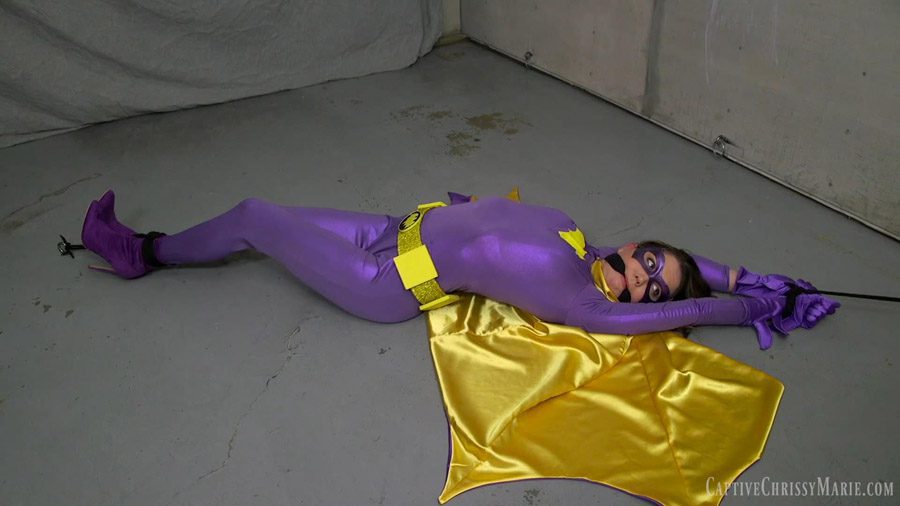 Batgirl Helplessly Stretched and Squirming