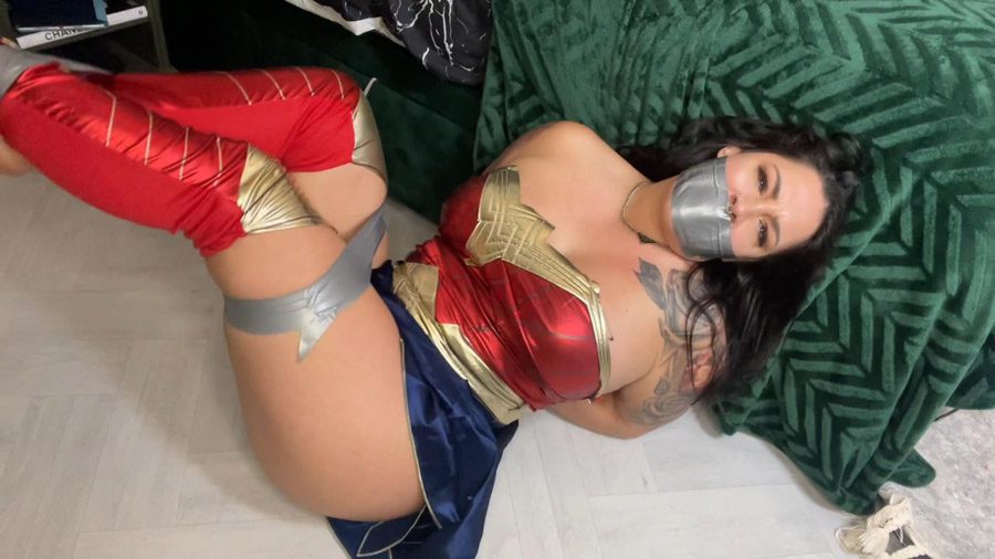 CapturedCurves Wonder Woman gets tied up and wanded