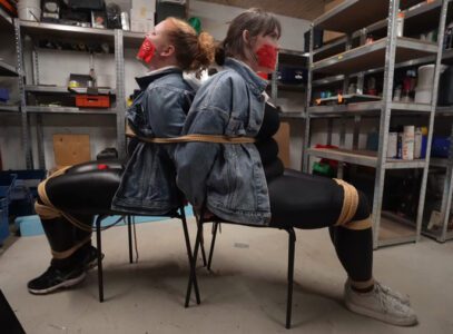 Blueeyedbondage – May & Snowflake – Snooping Detectives Caught And Held In The Lair