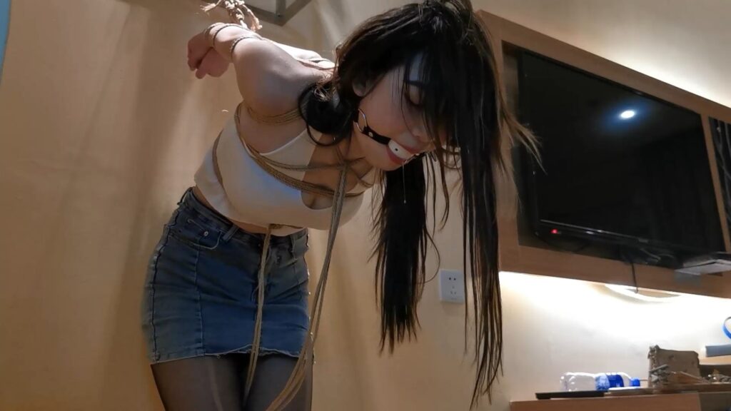 Girl bondage drooling like crazy